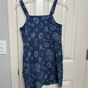 In Girl Blue Floral Dress
